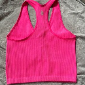 Free people Vibrant Pink Ribbed Tank Top